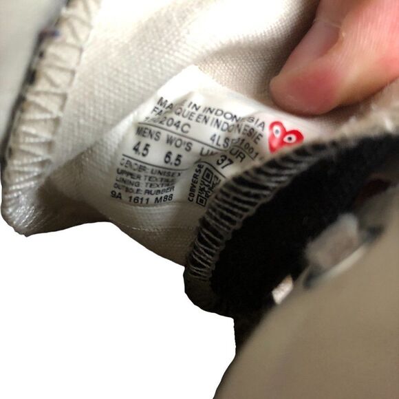Converse X Comme Des Garcons Converse PLAY Chuck 70 High Top CDG Converse - Picture 14 of 14